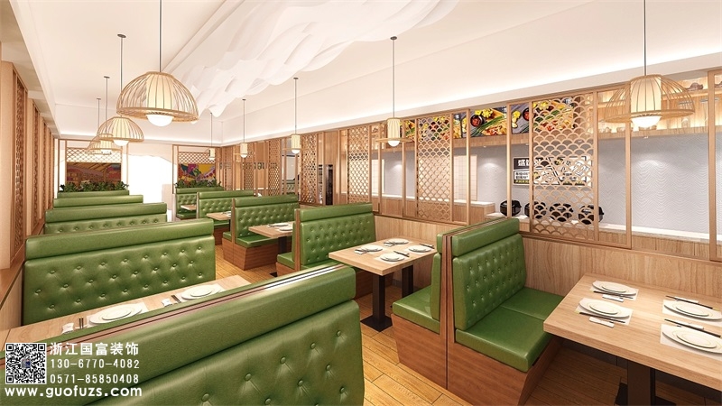 酸菜魚(yú)餐飲店裝修設(shè)計(jì)效果圖