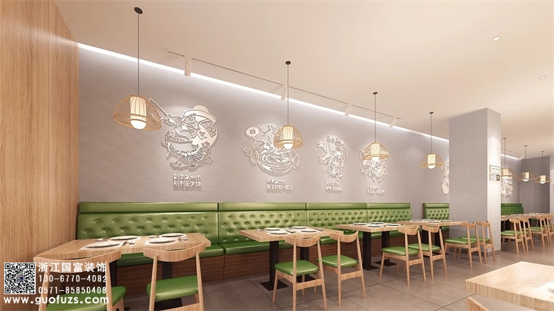 酸菜魚(yú)餐飲店裝修設(shè)計(jì)效果圖